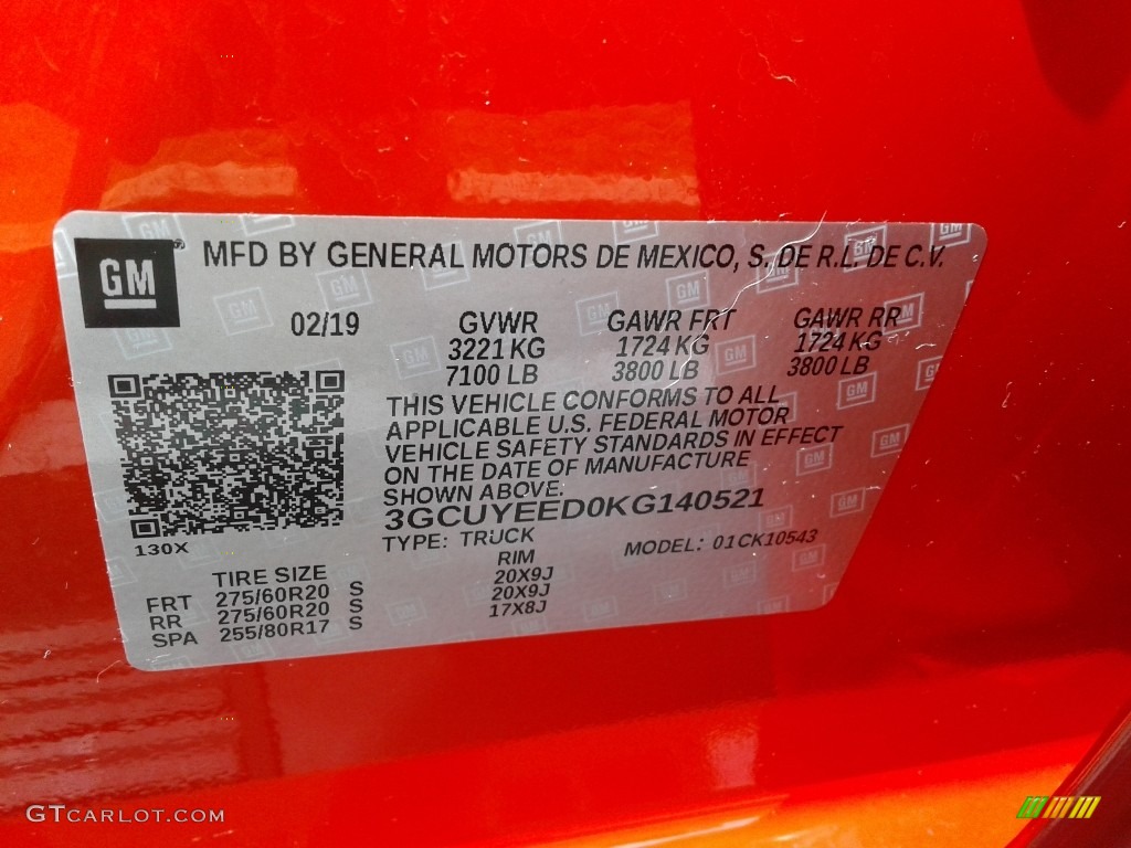 2019 Silverado 1500 RST Crew Cab 4WD - Red Hot / Jet Black photo #32