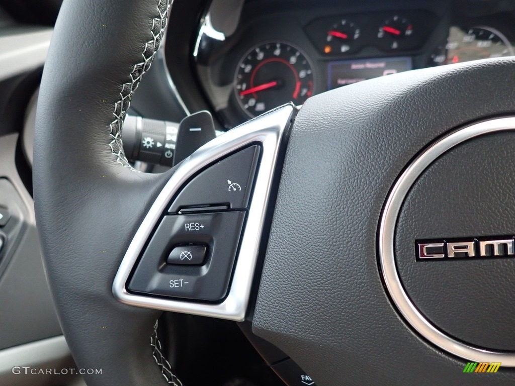 2021 Chevrolet Camaro LT1 Coupe Jet Black Steering Wheel Photo #139542859