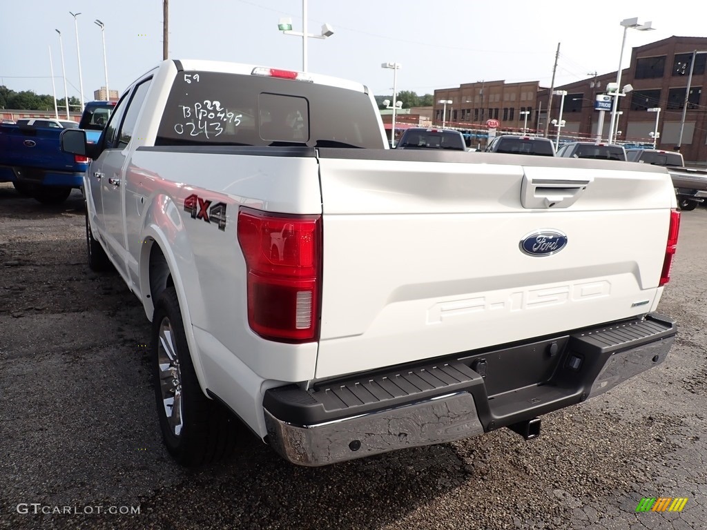 2020 F150 Lariat SuperCrew 4x4 - Oxford White / Black photo #7