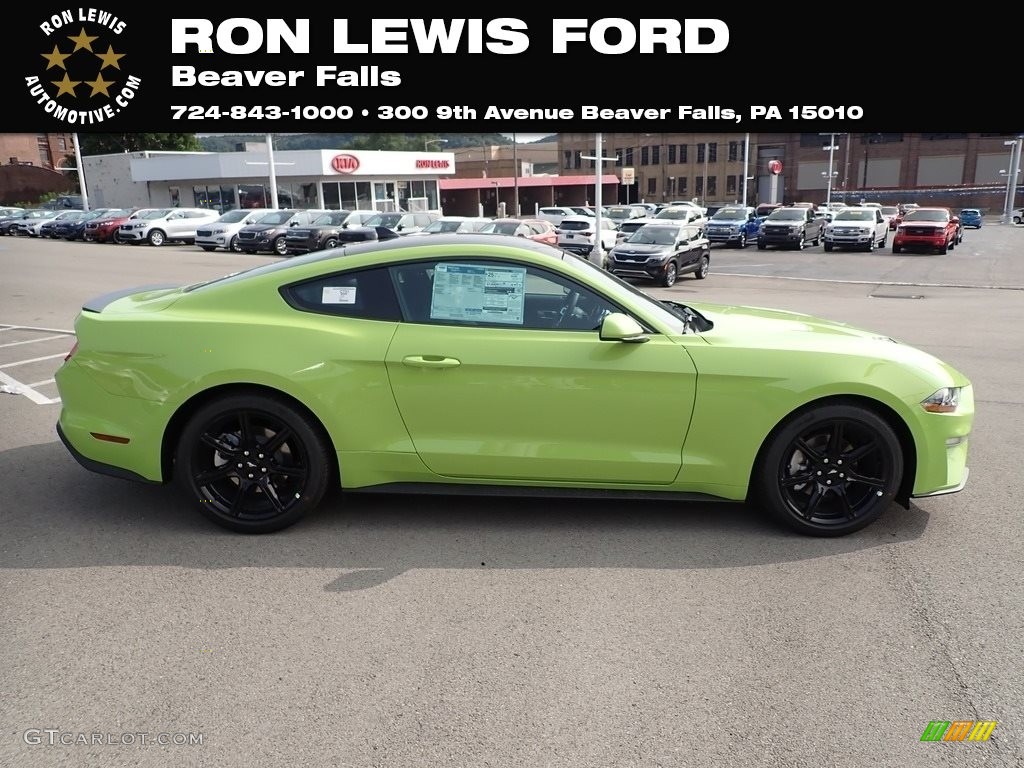 2020 Mustang EcoBoost Fastback - Grabber Lime / Ebony photo #1