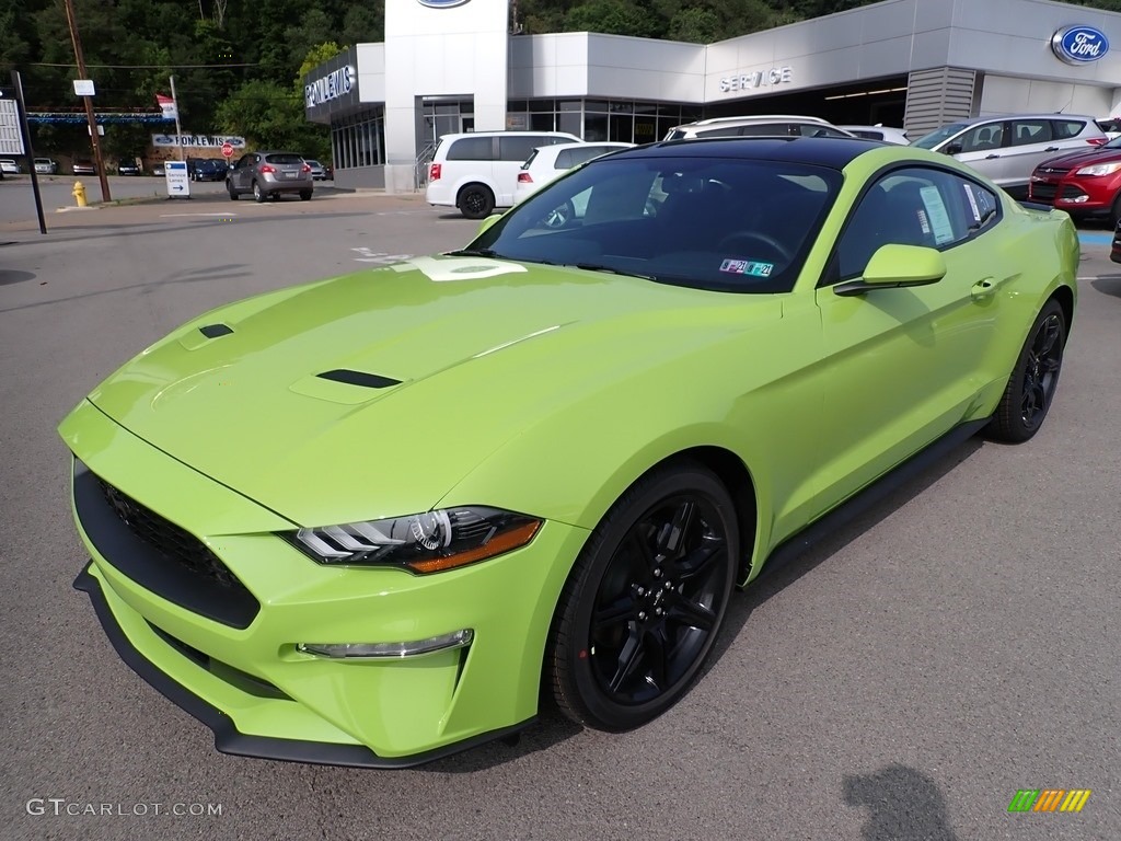 Grabber Lime 2020 Ford Mustang EcoBoost Fastback Exterior Photo #139543764
