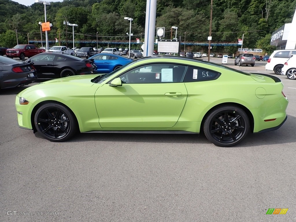 Grabber Lime 2020 Ford Mustang EcoBoost Fastback Exterior Photo #139543788