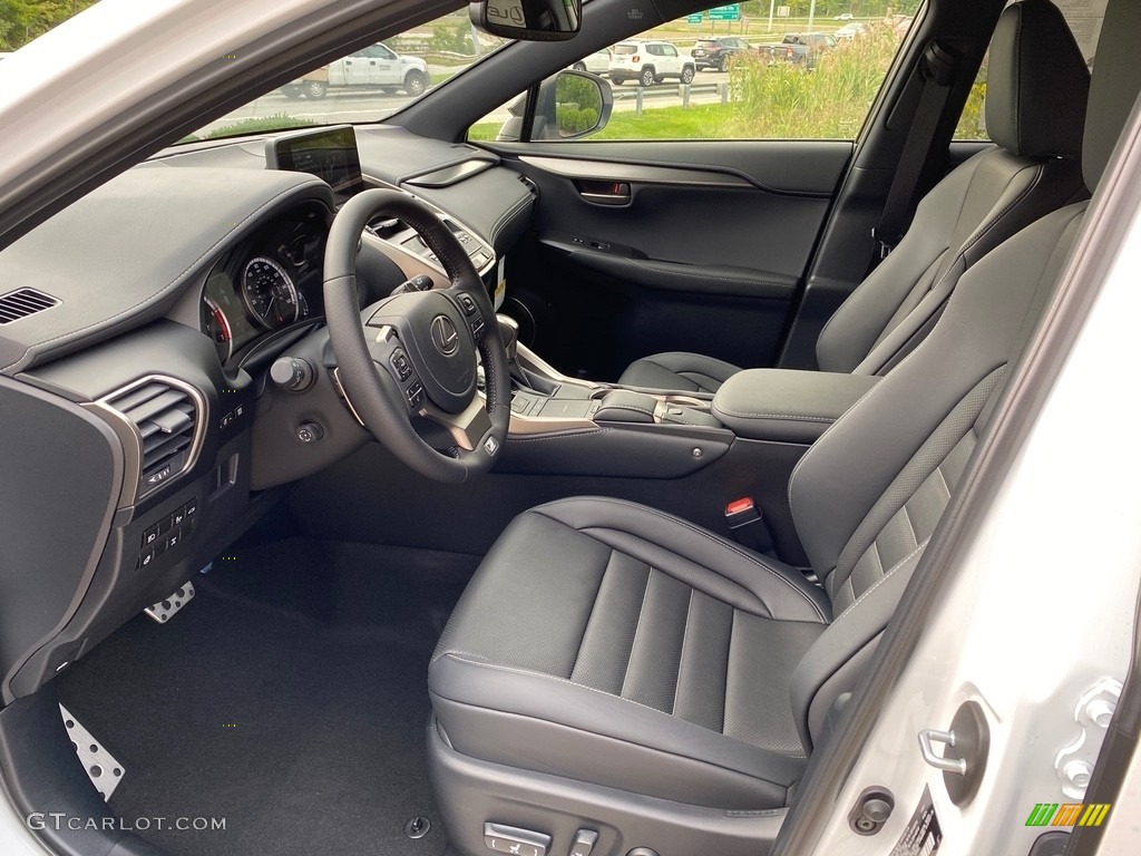 Black Interior 2021 Lexus NX 300 F Sport AWD Photo #139544487