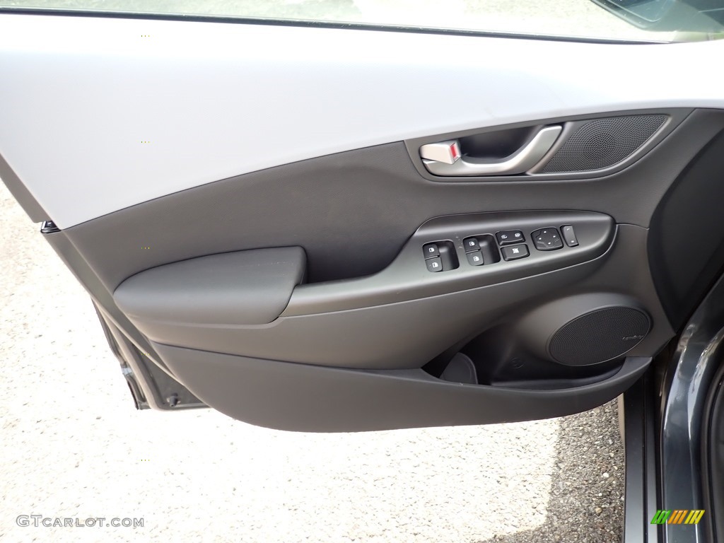 2021 Hyundai Kona Ultimate AWD Black/Gray Door Panel Photo #139544490