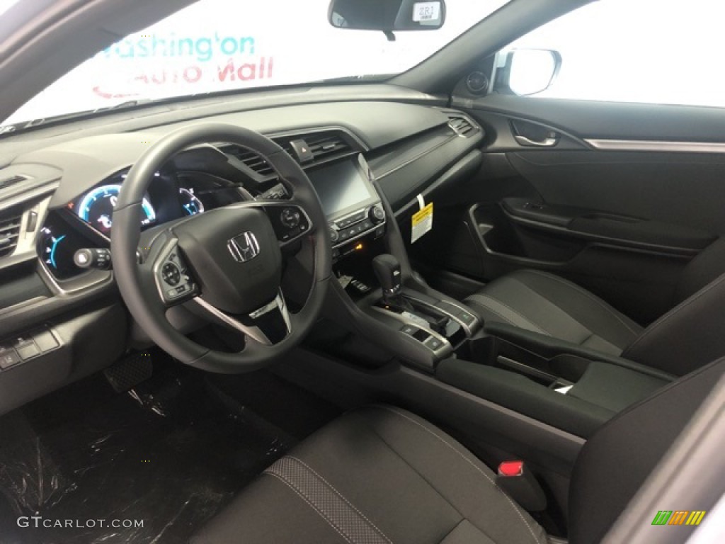 Black Interior 2021 Honda Civic EX Hatchback Photo #139545450