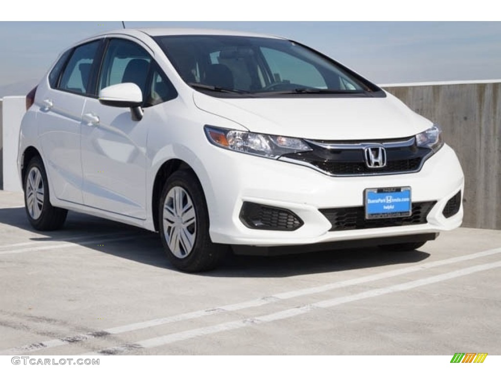 Platinum White Pearl Honda Fit