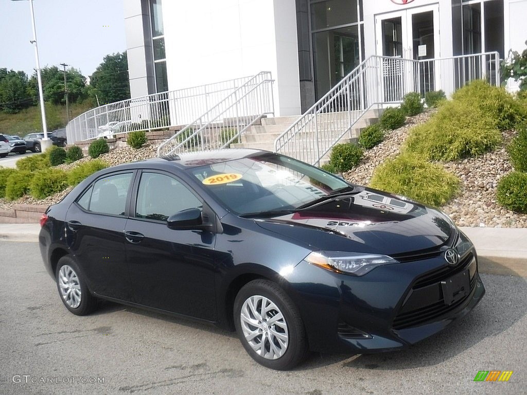 2019 Corolla LE - Galactic Aqua Mica / Black photo #1