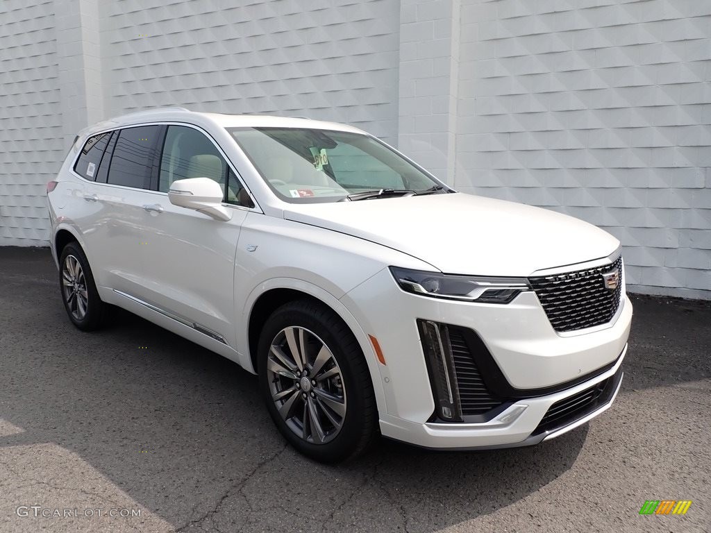 Crystal White Tricoat 2021 Cadillac XT6 Premium Luxury Exterior Photo #139548833