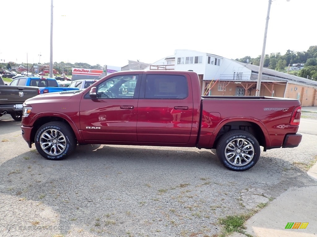 2020 1500 Laramie Crew Cab 4x4 - Delmonico Red Pearl / Black photo #3