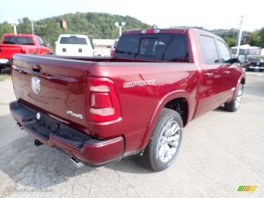 2020 1500 Laramie Crew Cab 4x4 - Delmonico Red Pearl / Black photo #6