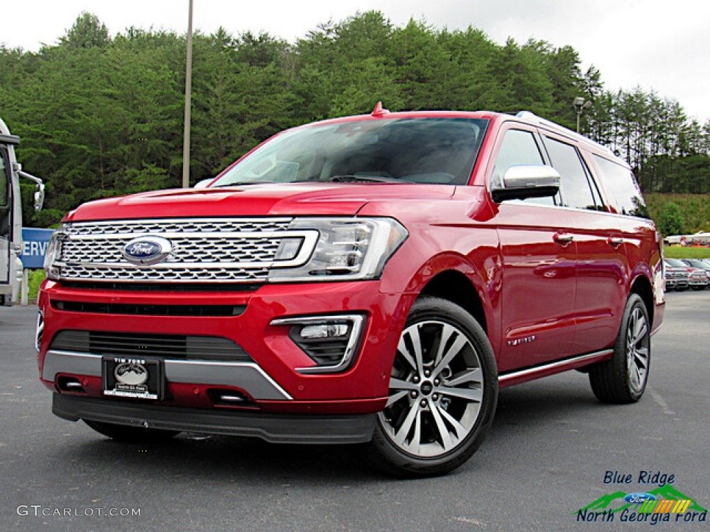 2020 Expedition Platinum Max 4x4 - Rapid Red / Medium Soft Ceramic photo #1
