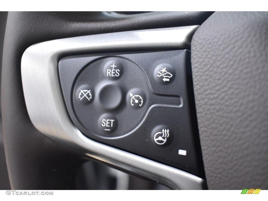 2021 GMC Canyon Denali Crew Cab 4WD Cocoa/Dark Atmosphere Steering Wheel Photo #139550573