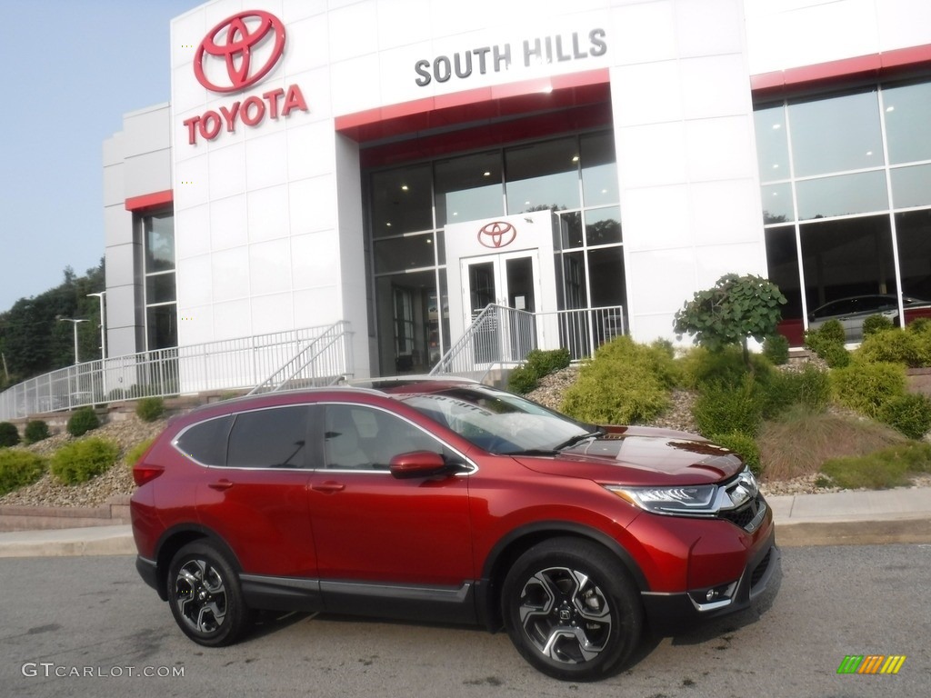 2018 CR-V Touring AWD - Molten Lava Pearl / Ivory photo #2