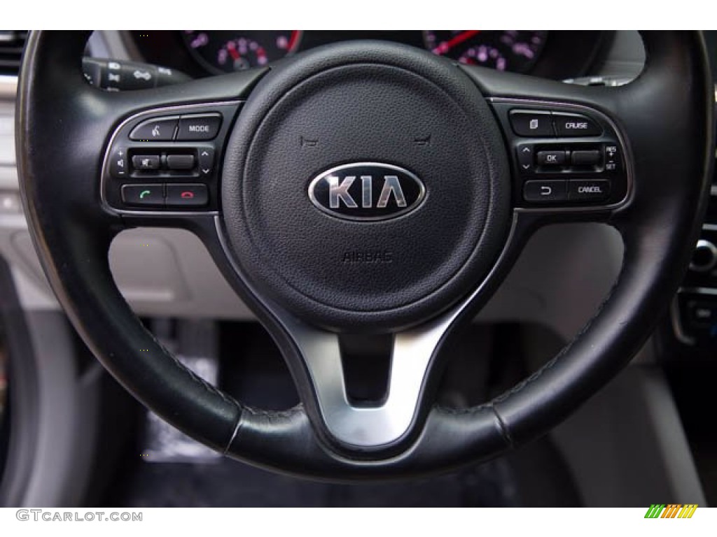 2017 Kia Optima EX Gray Steering Wheel Photo #139552199