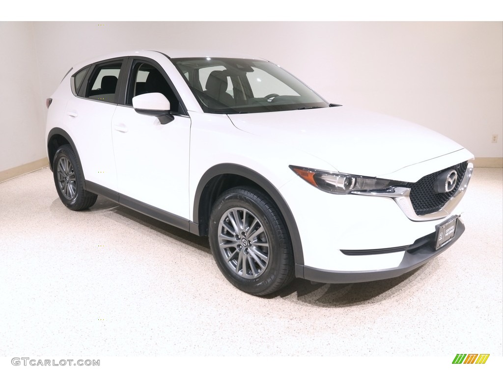 2017 CX-5 Sport AWD - Crystal White Pearl / Black photo #1