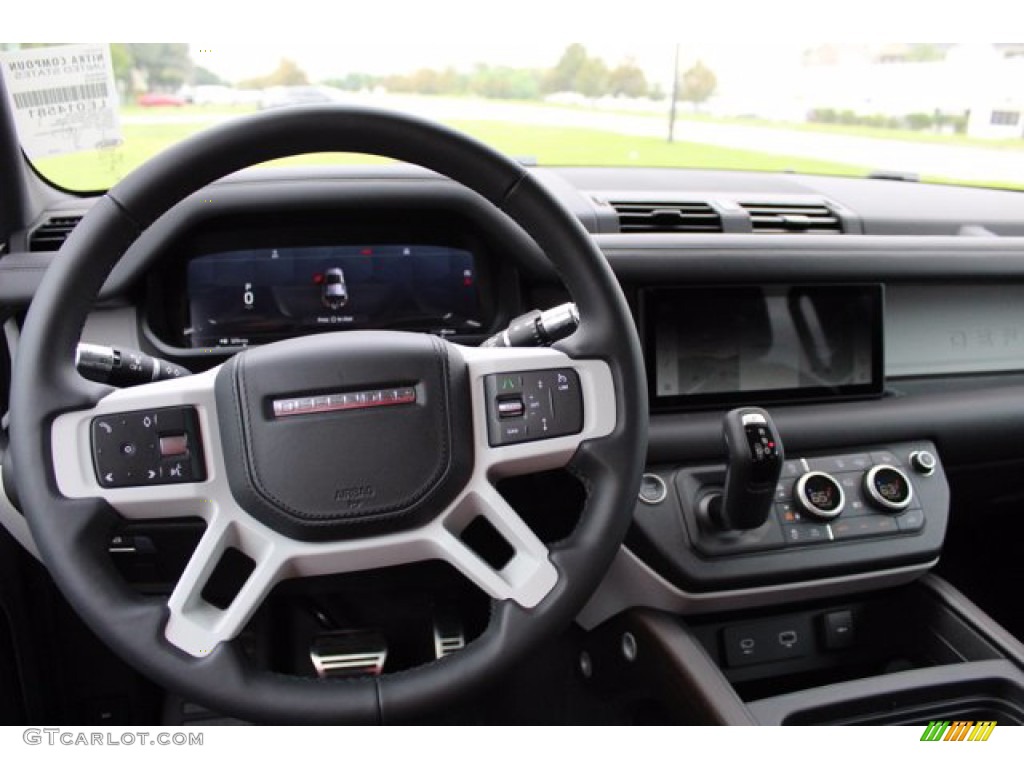 2020 Land Rover Defender 110 SE Ebony Steering Wheel Photo #139555769