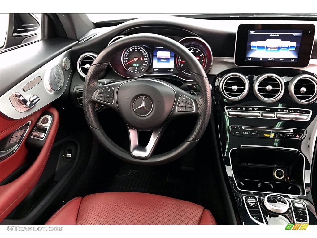 2018 Mercedes-Benz C 300 Coupe Cranberry Red/Black Dashboard Photo #139556165