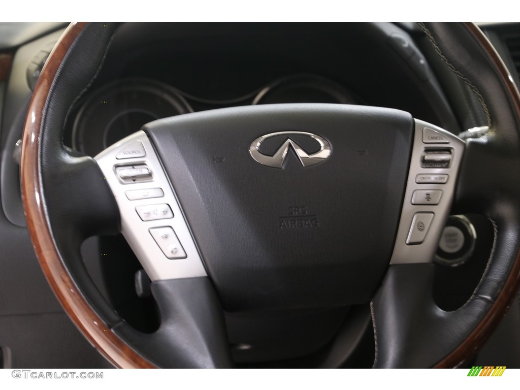 2019 Infiniti QX80 Luxe 4WD Graphite Steering Wheel Photo #139556228