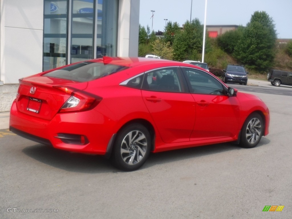 2018 Civic EX Sedan - Rallye Red / Black photo #9