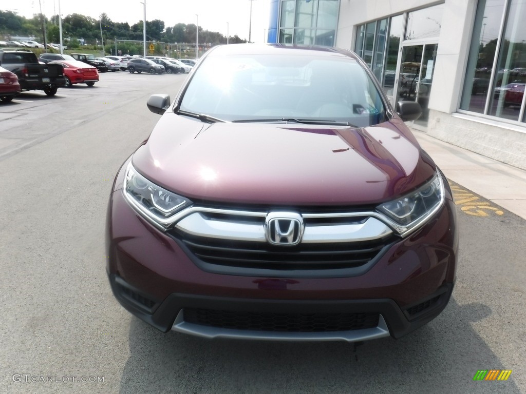 2018 CR-V LX AWD - Basque Red Pearl II / Gray photo #4