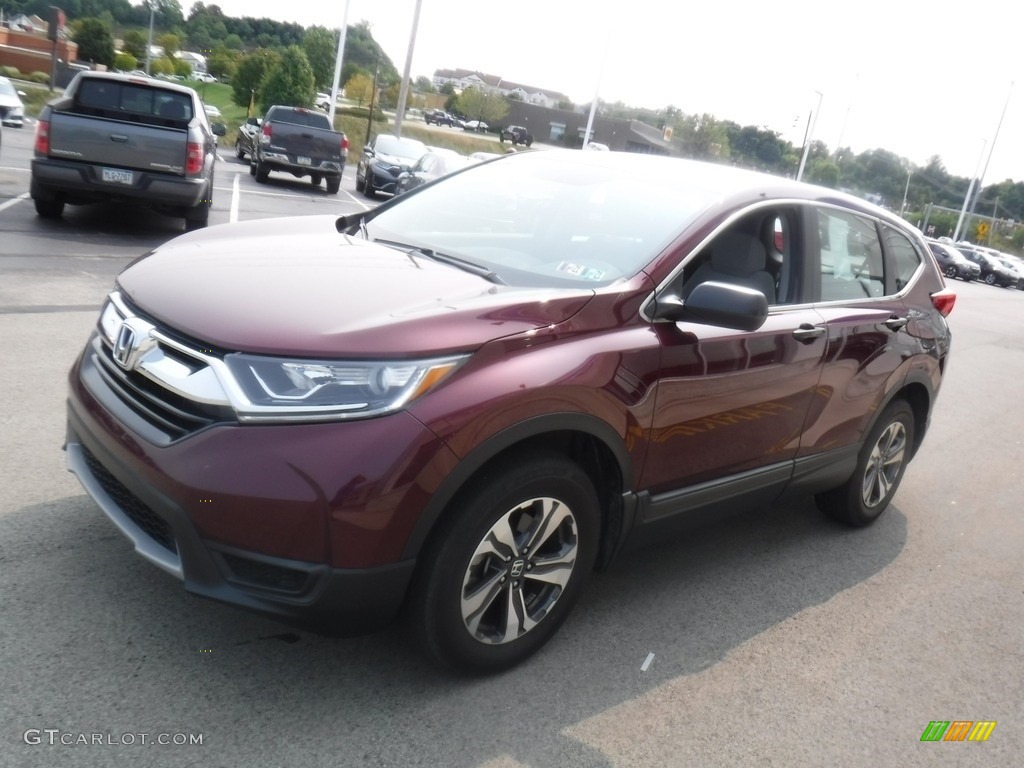 2018 CR-V LX AWD - Basque Red Pearl II / Gray photo #5