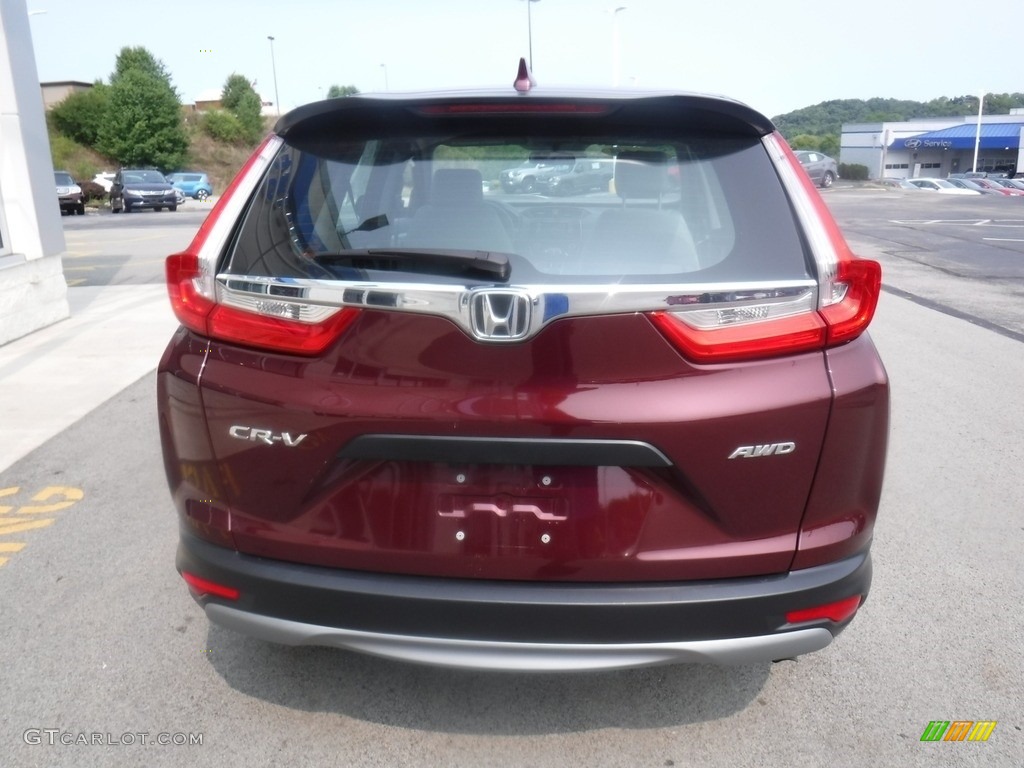 2018 CR-V LX AWD - Basque Red Pearl II / Gray photo #8