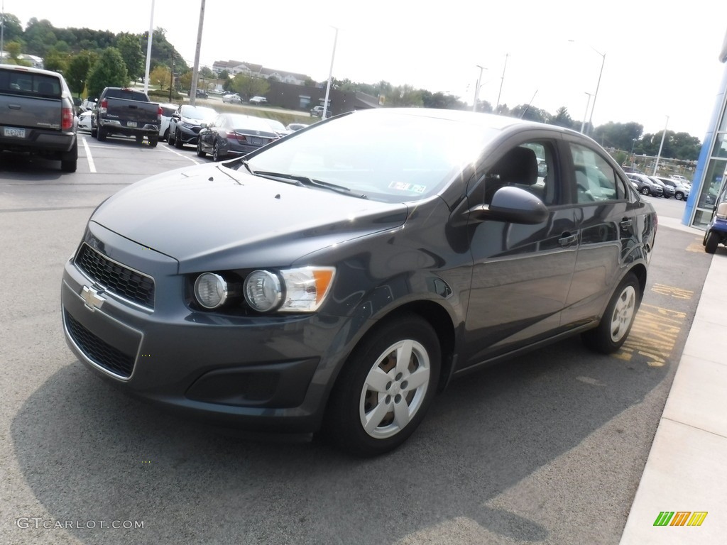 2013 Sonic LS Sedan - Cyber Gray Metallic / Jet Black/Dark Titanium photo #5