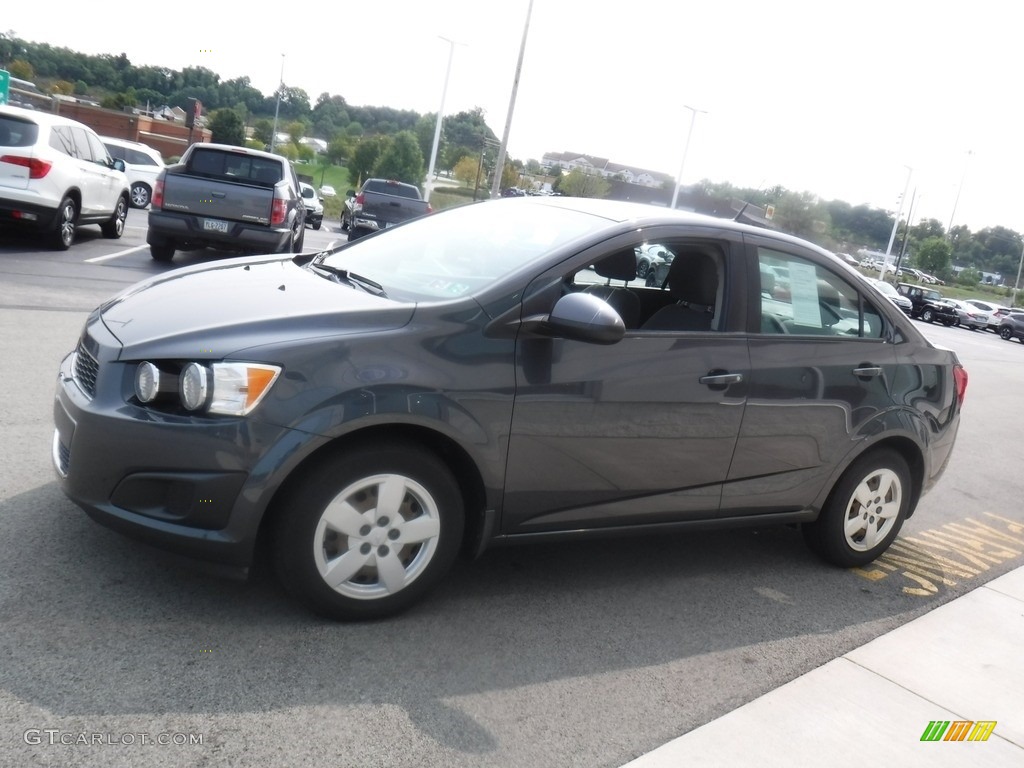2013 Sonic LS Sedan - Cyber Gray Metallic / Jet Black/Dark Titanium photo #6