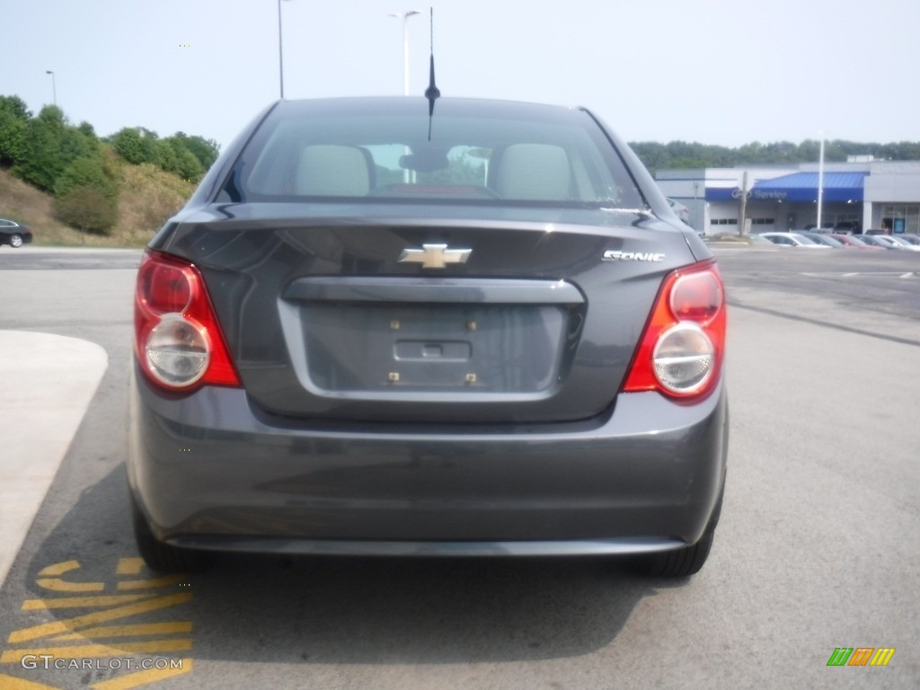 2013 Sonic LS Sedan - Cyber Gray Metallic / Jet Black/Dark Titanium photo #8