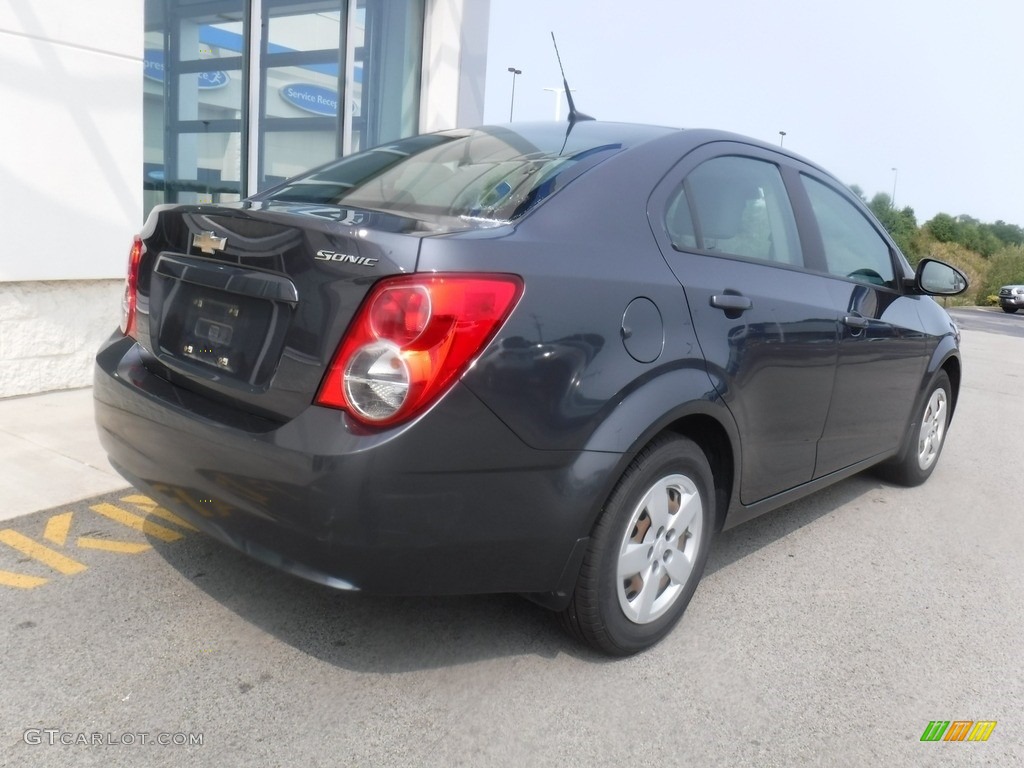 2013 Sonic LS Sedan - Cyber Gray Metallic / Jet Black/Dark Titanium photo #9