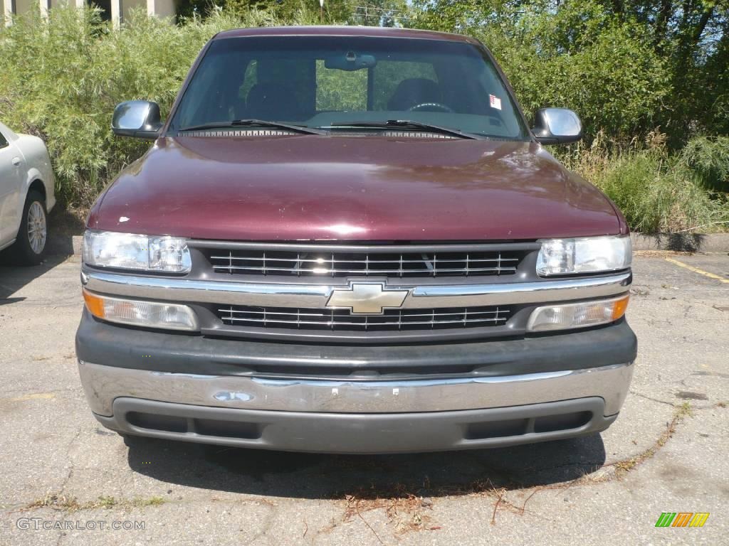 1999 Silverado 1500 Extended Cab - Dark Carmine Red Metallic / Graphite photo #2