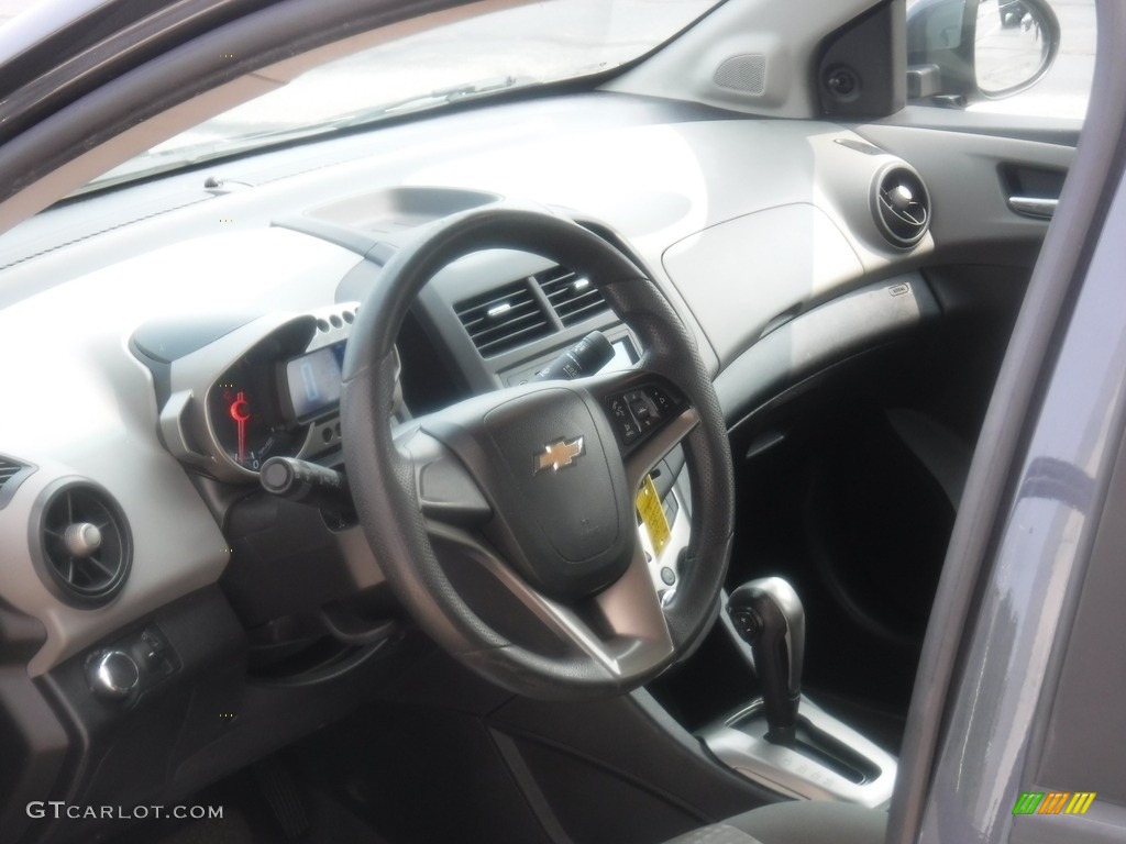 2013 Sonic LS Sedan - Cyber Gray Metallic / Jet Black/Dark Titanium photo #10