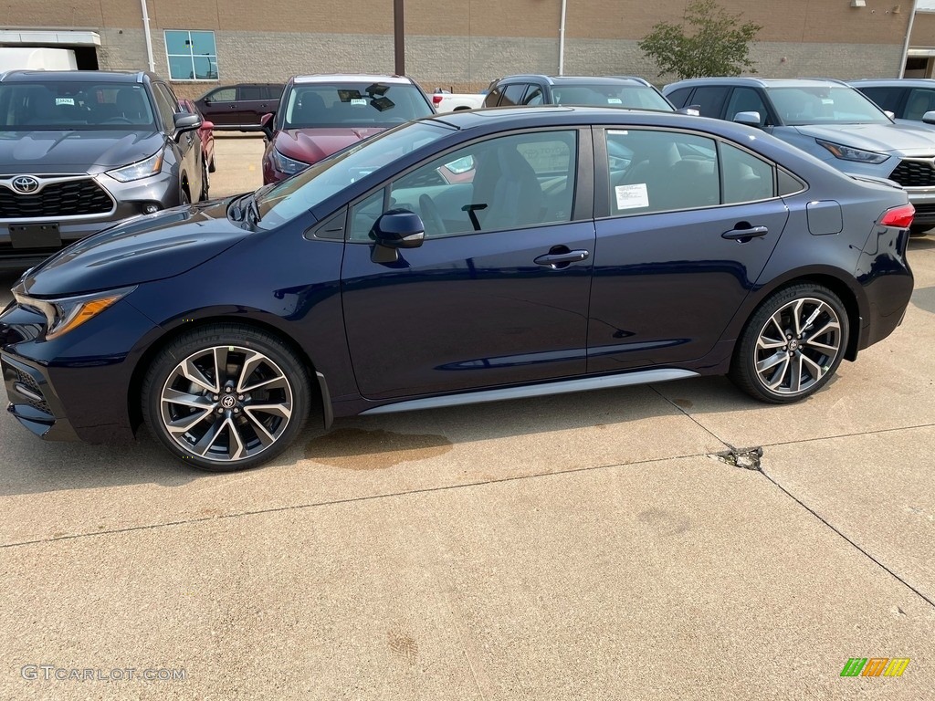 2021 Corolla SE - Blueprint / Light Gray/Moonstone photo #1