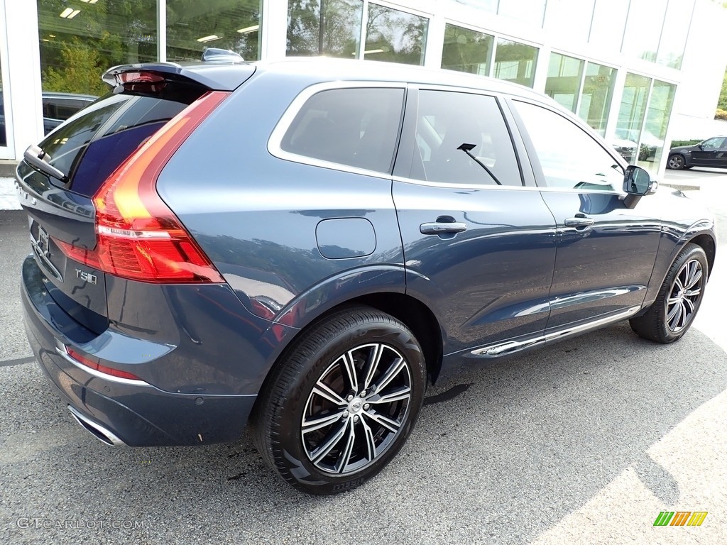 2018 XC60 T5 AWD Inscription - Denim Blue Metallic / Maroon Brown photo #3