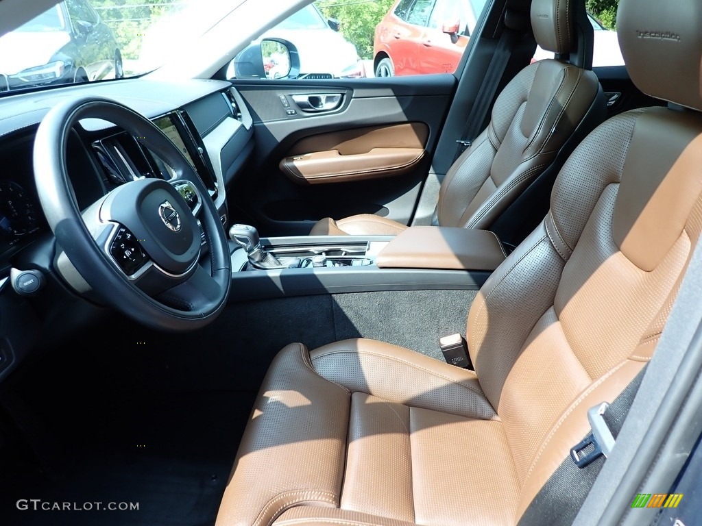2018 XC60 T5 AWD Inscription - Denim Blue Metallic / Maroon Brown photo #11