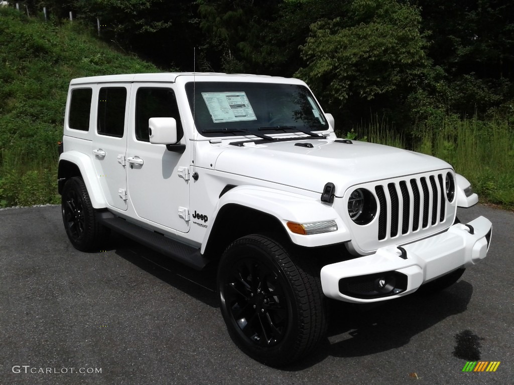 Bright White 2021 Jeep Wrangler Unlimited High Altitude 4x4 Exterior