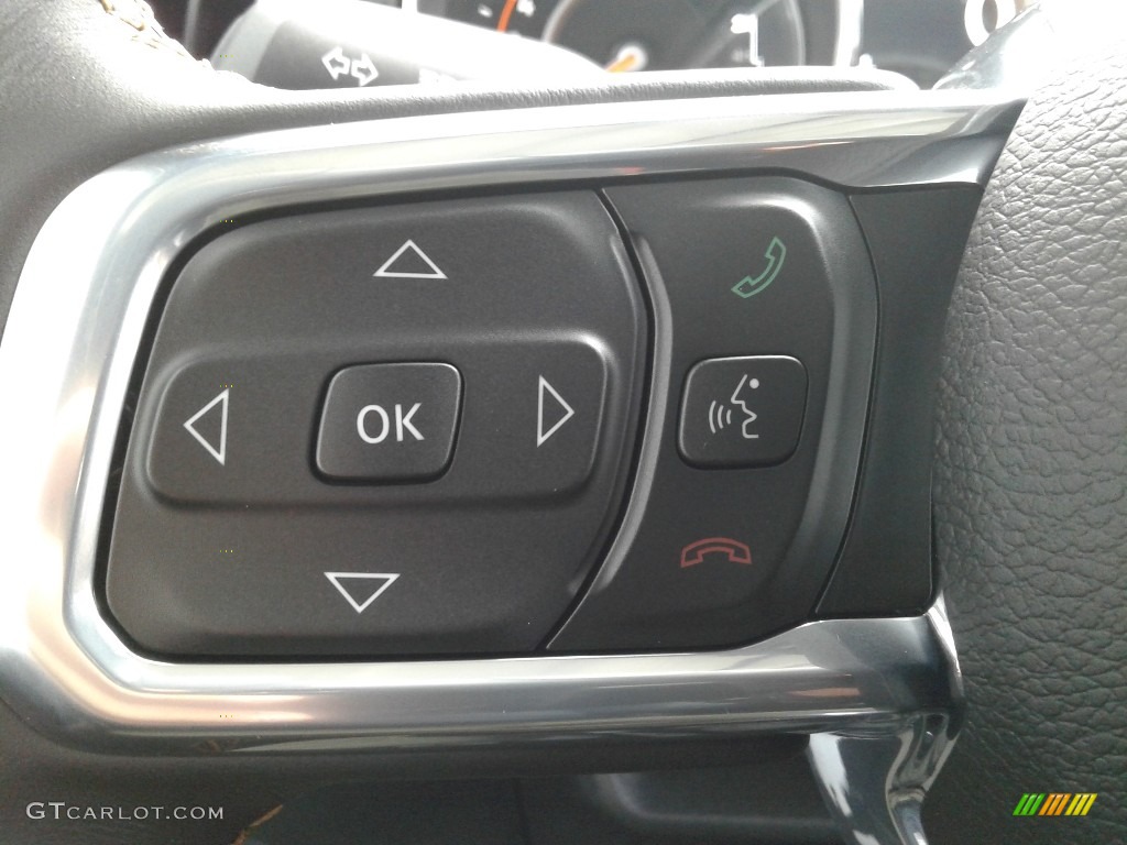 2021 Jeep Wrangler Unlimited High Altitude 4x4 Black Steering Wheel Photo #139561430