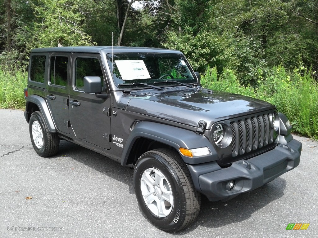 Granite Crystal Metallic 2021 Jeep Wrangler Unlimited Sport 4x4 Exterior Photo #139561886