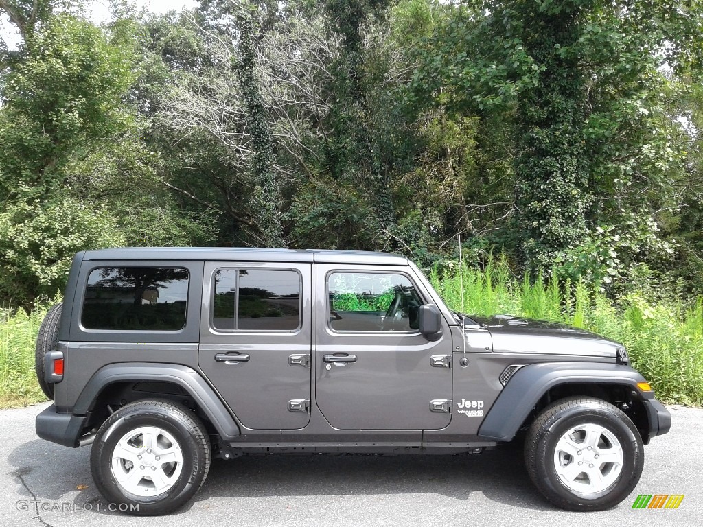 Granite Crystal Metallic 2021 Jeep Wrangler Unlimited Sport 4x4 Exterior Photo #139561913