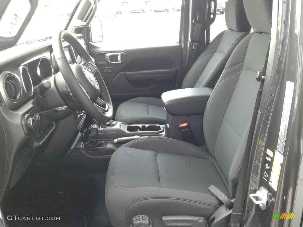 Black Interior 2021 Jeep Wrangler Unlimited Sport 4x4 Photo #139562063