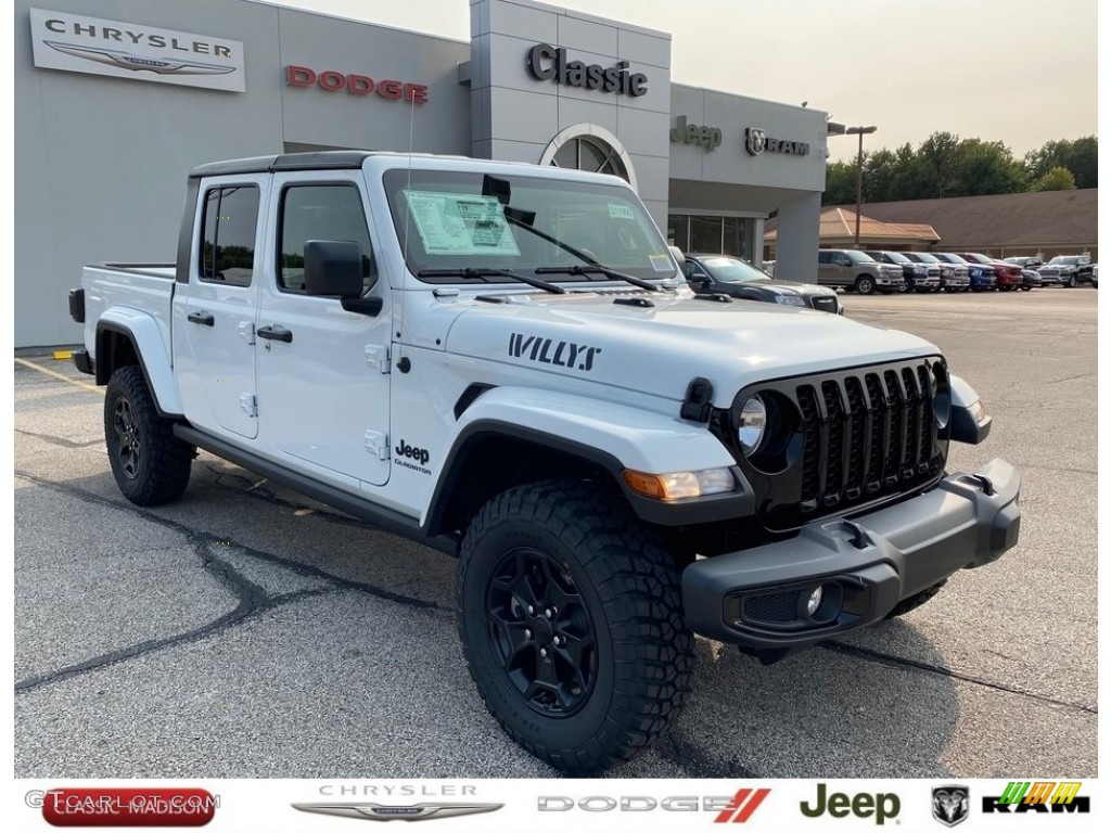 2021 Gladiator Willys 4x4 - Bright White / Black photo #1