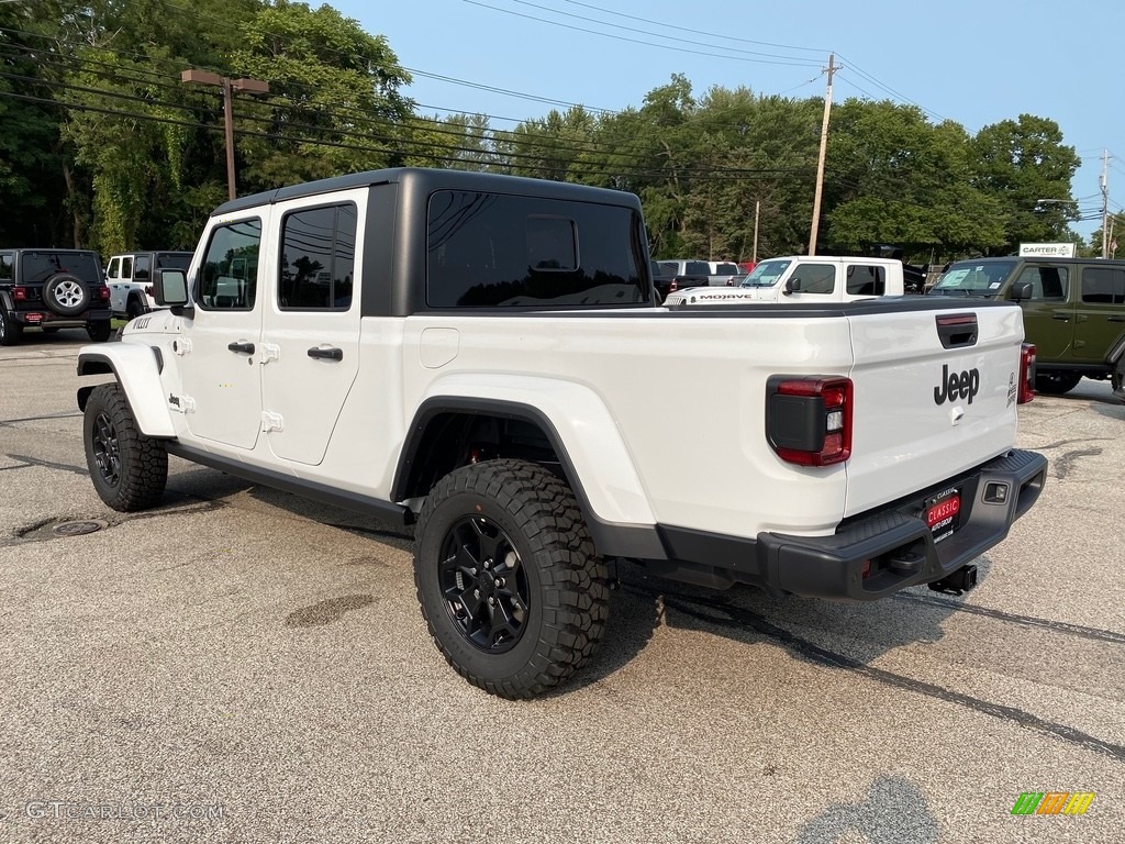 Bright White 2021 Jeep Gladiator Willys 4x4 Exterior Photo #139563095