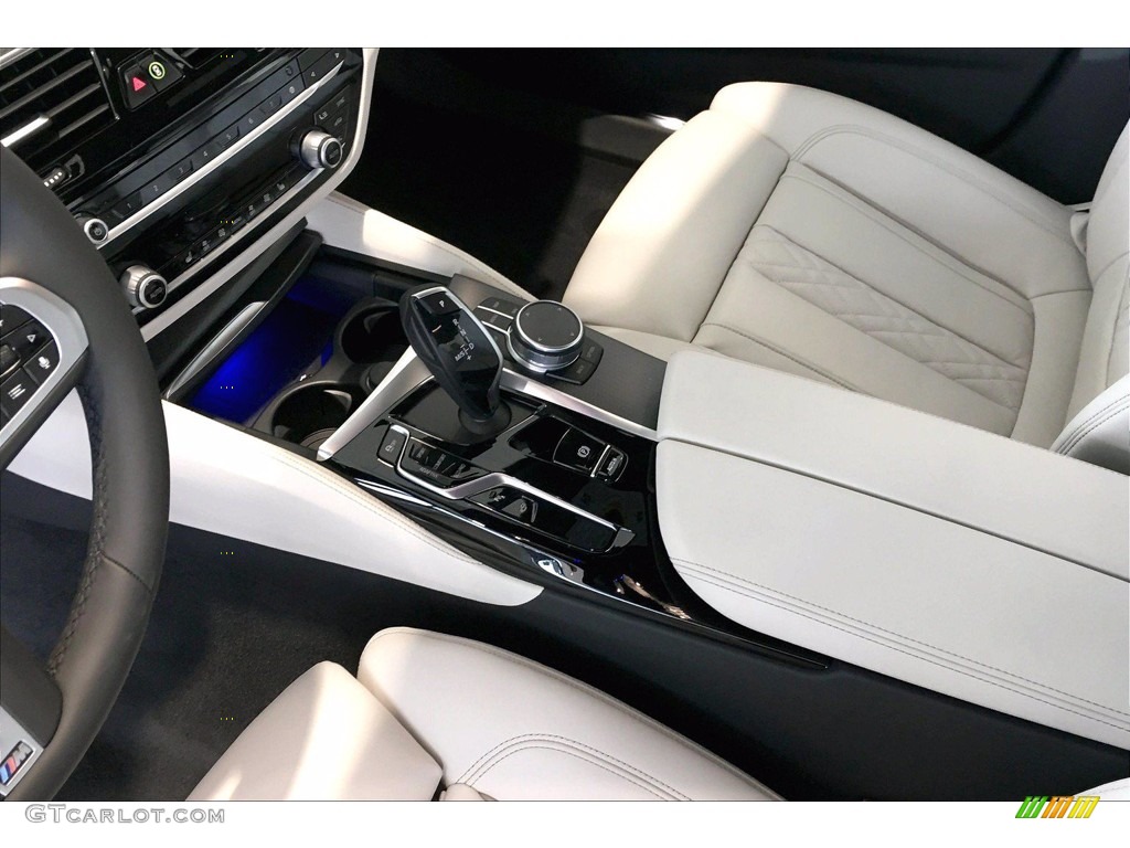 Ivory White Interior 2021 BMW 5 Series M550i xDrive Sedan Photo #139563572
