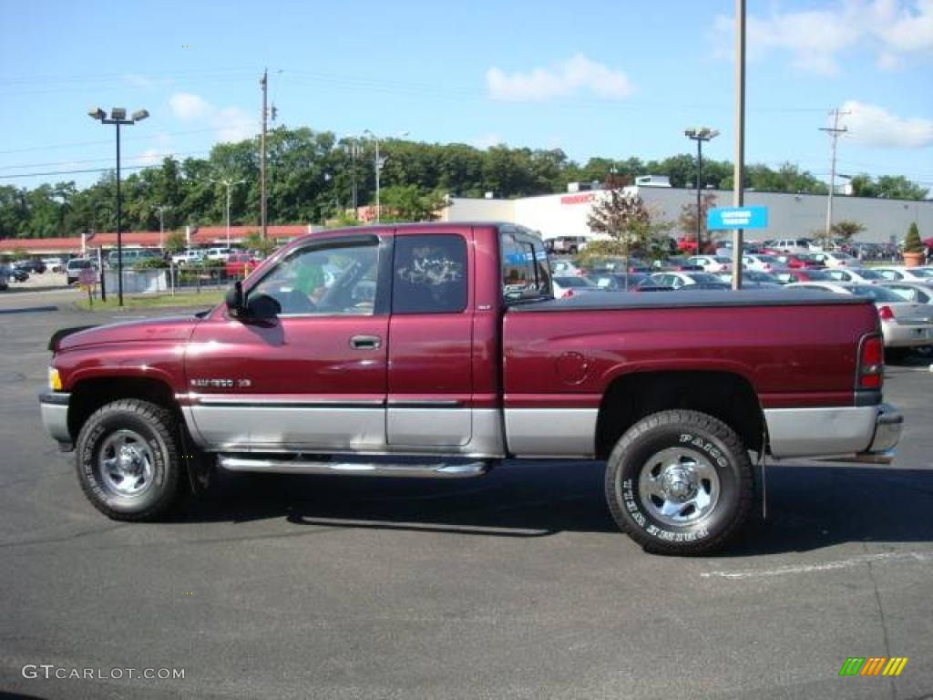 2001 Ram 1500 SLT Club Cab 4x4 - Dark Garnet Red Pearl / Agate photo #6