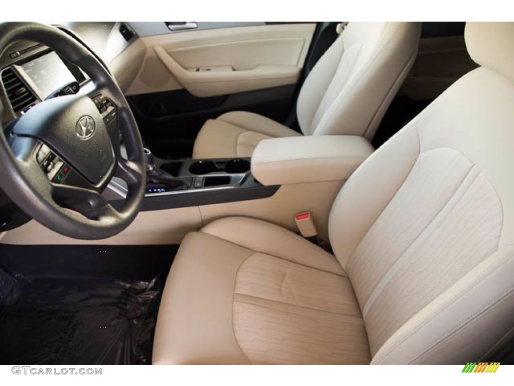 Beige Interior 2017 Hyundai Sonata SE Hybrid Photo #139566425