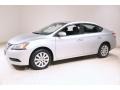 Brilliant Silver Metallic 2013 Nissan Sentra SV Exterior