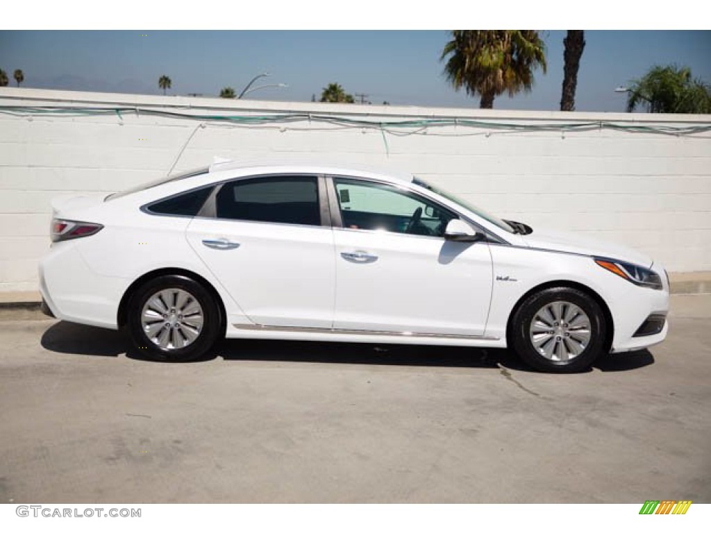 Hyper White 2017 Hyundai Sonata SE Hybrid Exterior Photo #139566602
