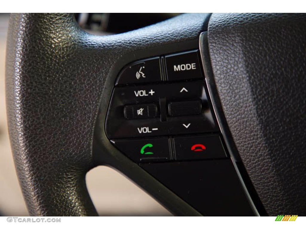 2017 Hyundai Sonata SE Hybrid Beige Steering Wheel Photo #139566632