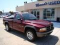 2002 Dark Garnet Red Pearl Dodge Dakota SXT Regular Cab  photo #2