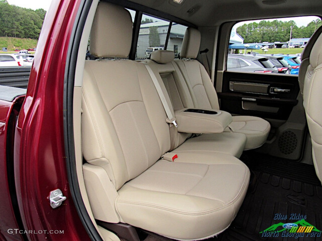 2018 1500 Laramie Crew Cab 4x4 - Delmonico Red Pearl / Canyon Brown/Light Frost Beige photo #13